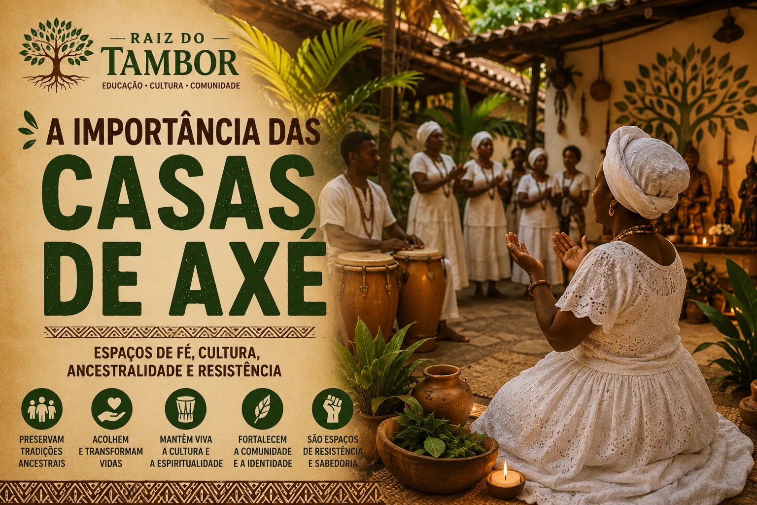 A importância das Casas de Axé