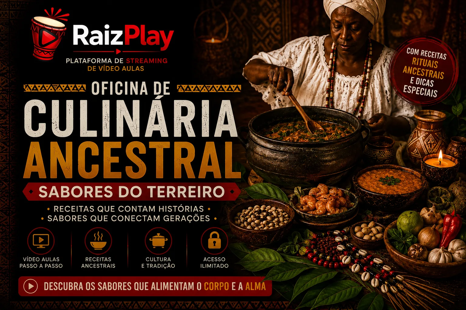 Streaming - Oficina de Culinária Ancestral